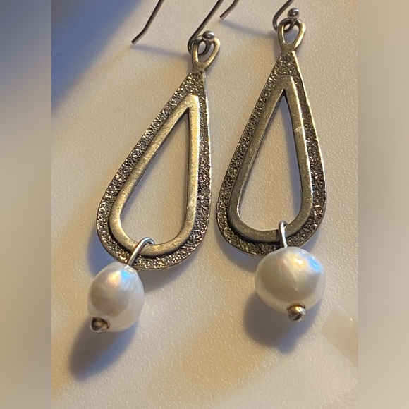 Silpada Jewelry - SILPADA W1388 Sterling Silver and pearl Teardrop Earrings